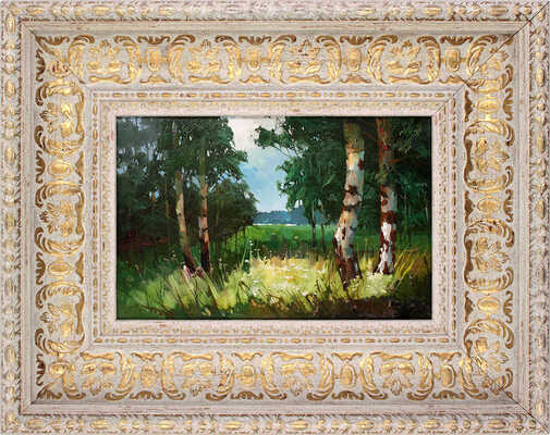 Быков Виктор Александрович. Пейзаж с березами